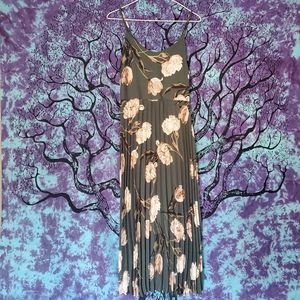 A New Day Pleated Floral Midi Dress